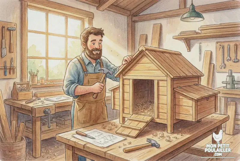 Martin dans son atelier