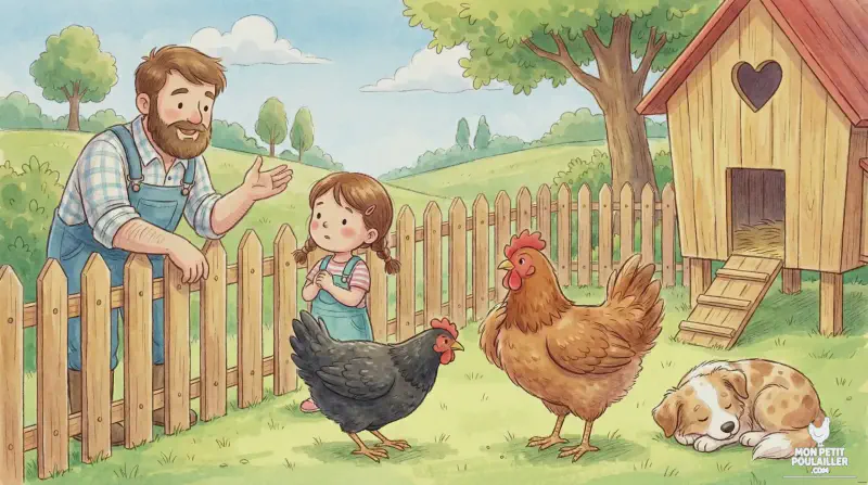 Dans un groupe de 3 à 4 poules, la hiérarchie s'établit par des codes visuels et des postures claires