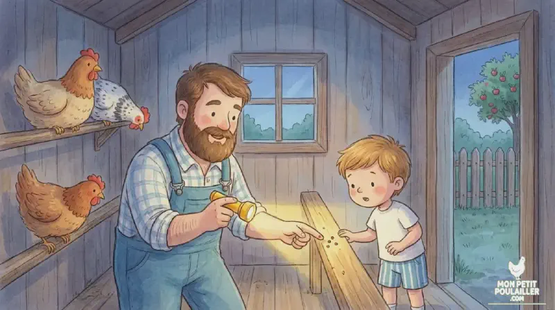 Inspection nocturne des perchoirs par Martin